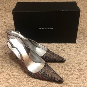 Dolce & Gabbana Sling Back Heels